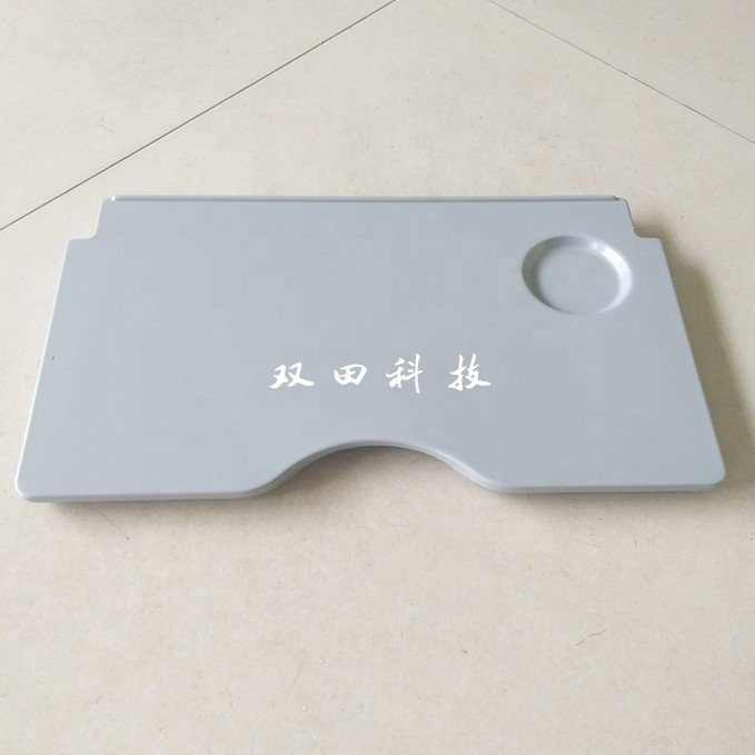 Factory Custom Retardent Plastic Folding Hideaway Dining Table Used in Plane, Vacuum Forming PC Plastic Aviation Interior Parts