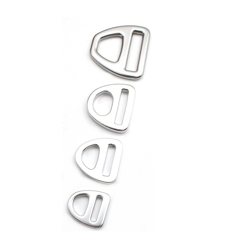 Custom Aluminum Dog Collar D Ring Triangle Ring Pet Harness Hardware 16mm 20mm 25mm 32mm 38mm