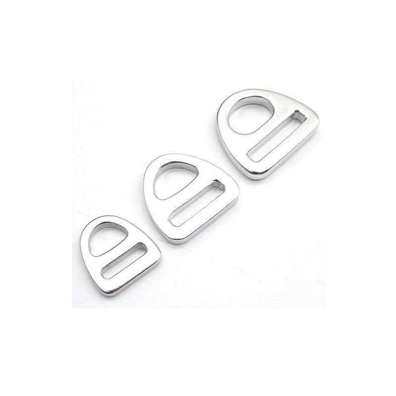 Custom Aluminum Dog Collar D Ring Triangle Ring Pet Harness Hardware 16mm 20mm 25mm 32mm 38mm