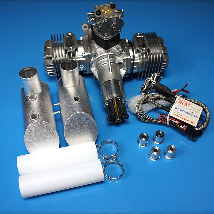 DLE120 double-cylinder fixed-wing aircraft model special gasoline multi-cylinder engine oil-powered aircraft 120CC engine