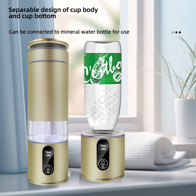 Level up Hydrogen Water Bottle Hydrogen Water Bottle Generator up to 9000PPB USB Power Source