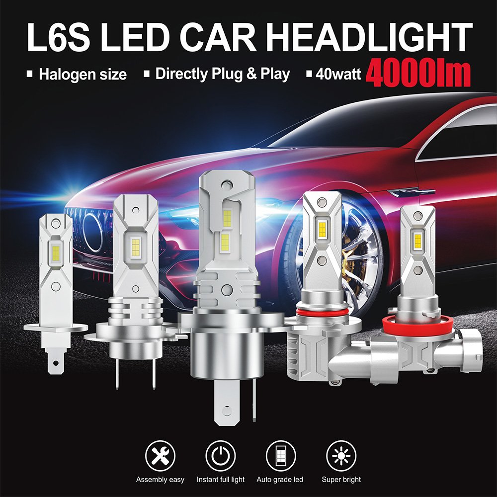 Instant Start Super Bright LED Bulbs L6S 880 CSP3570 2000lm 6000k Fog Light IP65 Waterproof Long Life Span Car Lights Compatible