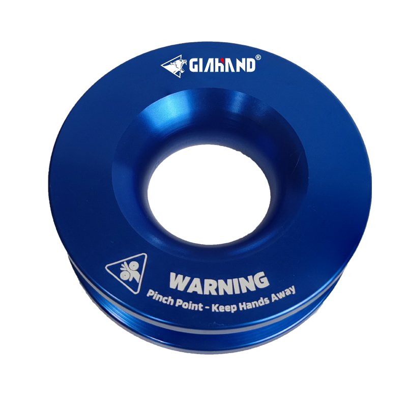 Blue Color 98mm Kinetic Recovery Snatch Ring Accessories Recovery Rope Ring Engine Rings