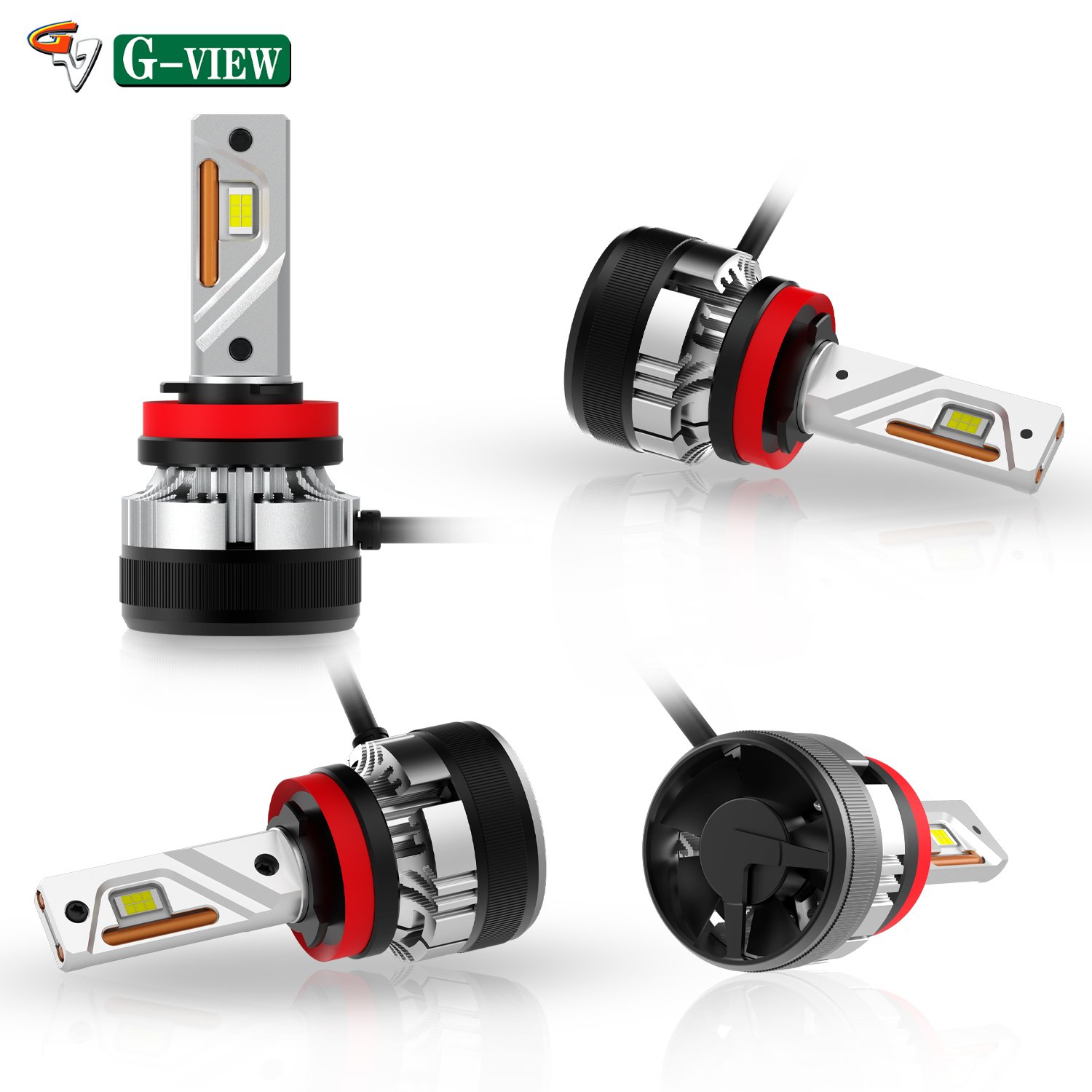 Gview 7 Inch Led Bulbs IP68 Waterproof Rate Led Headlight Bulbs Led Light for Car Accessories Parts G12 20000 Lumens 55 Watts