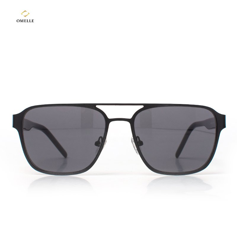 OMELLE Metal Double Bridge Sunglasses Men Women Custom Logo High Quality Fashion Eyewear Sun Glasses Sunglasses Wholesale