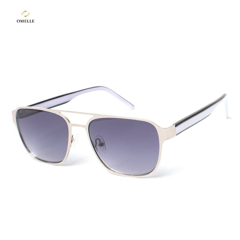 OMELLE Metal Double Bridge Sunglasses Men Women Custom Logo High Quality Fashion Eyewear Sun Glasses Sunglasses Wholesale