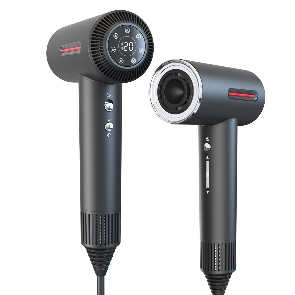 Professional High Speed Hair Dryer 1600W Strong Wind Negative Ion Blow Hair Dryer Hair Dryer with Accessories