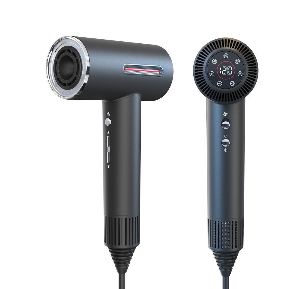 Professional High Speed Hair Dryer 1600W Strong Wind Negative Ion Blow Hair Dryer Hair Dryer with Accessories