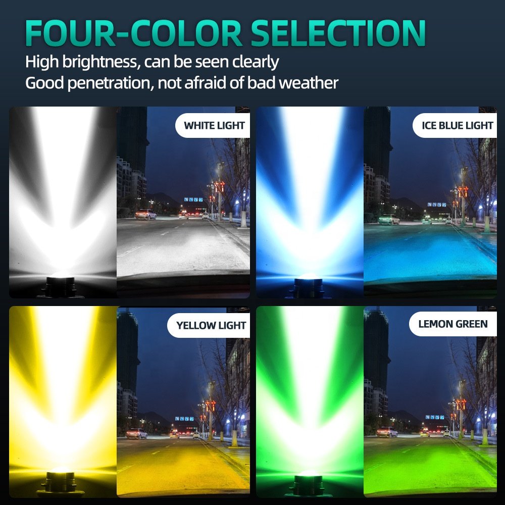 MACAR Perfect Light Beam Fog Light Lens H1 H3 H7 880 881 H11 9005 9006 LED Car Laser Fog Lamp