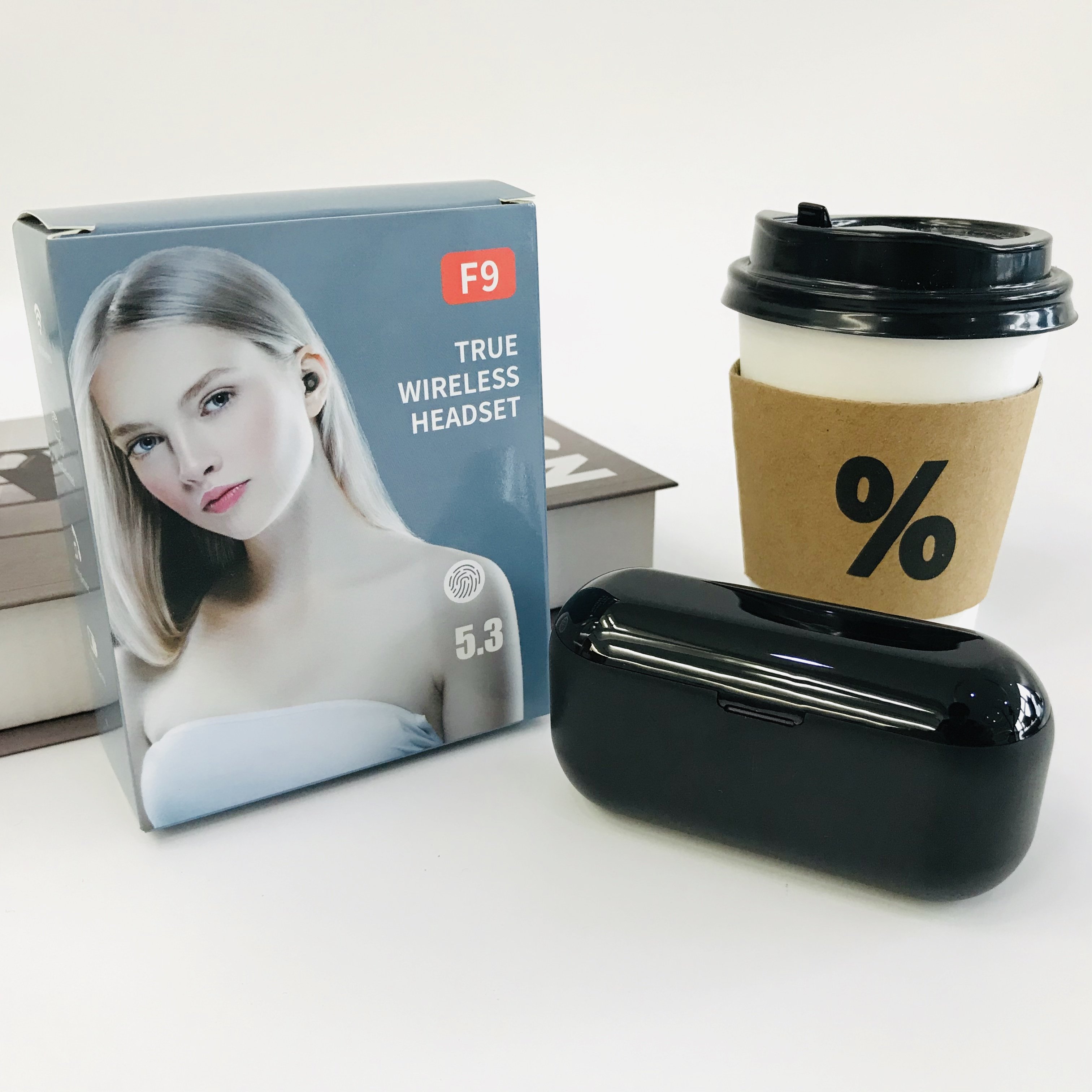 F9 Hotselling Smart Touch Control V5.3 Wireless Sports Wireless Long Lasting bluetooth Earphone Headphone