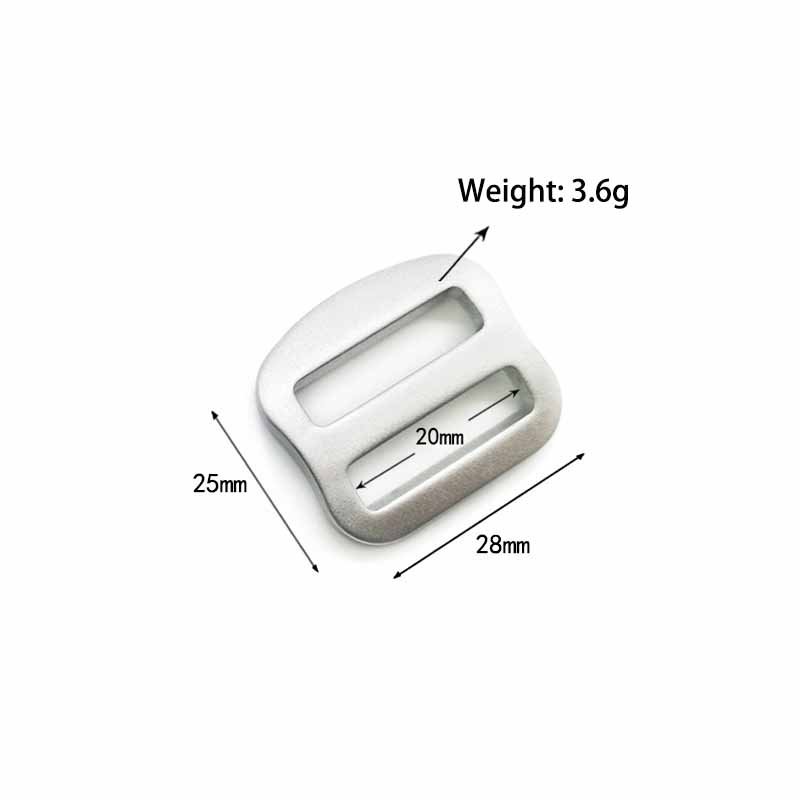 Luggage Hardware Aviation Aluminum Glide Belt Buckle Alloy Slider Buckle for Backpack Adjuster Shoulder Strap Buckles