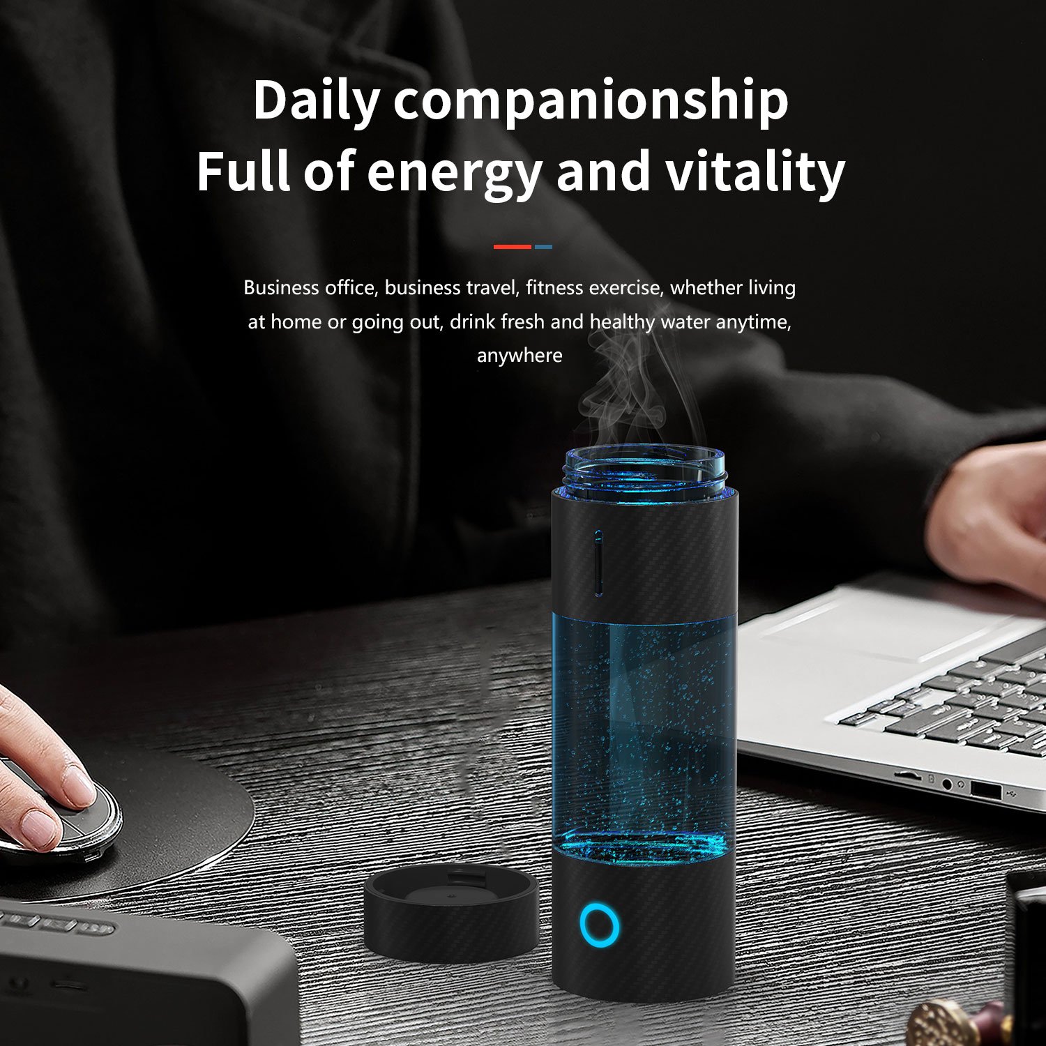OEM/ODM Portable High Hydrogen Concentration Hydrogen-rich Water Bottle SPE Electrolysis Healthy Oxidation Resistance for Use