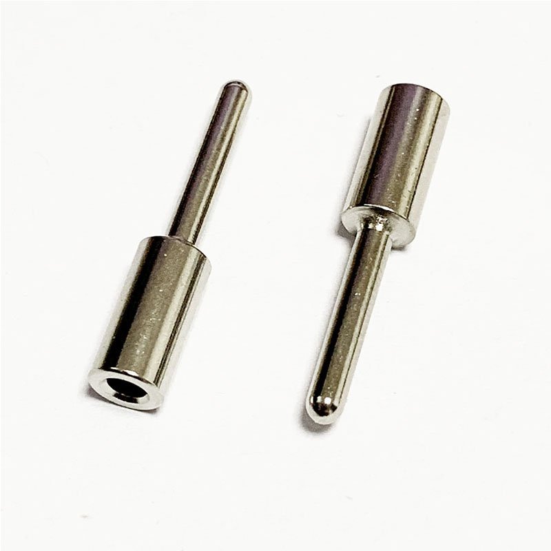 Machining Milling Slotted Female Hole Material Brass Spare Parts Spring Loaded Contact