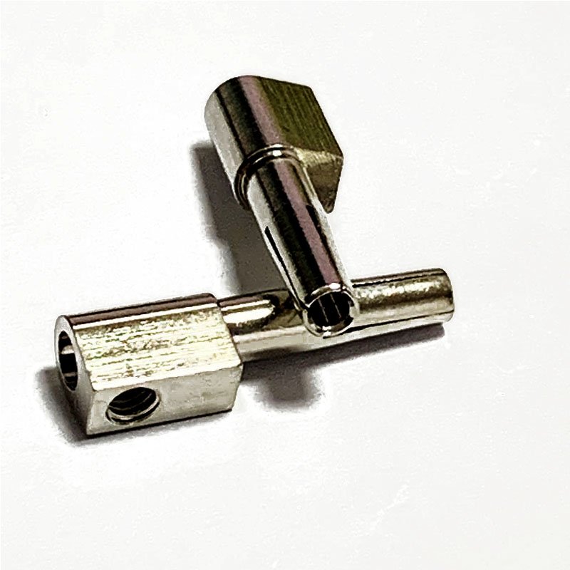 Machining Milling Slotted Female Hole Material Brass Spare Parts Spring Loaded Contact