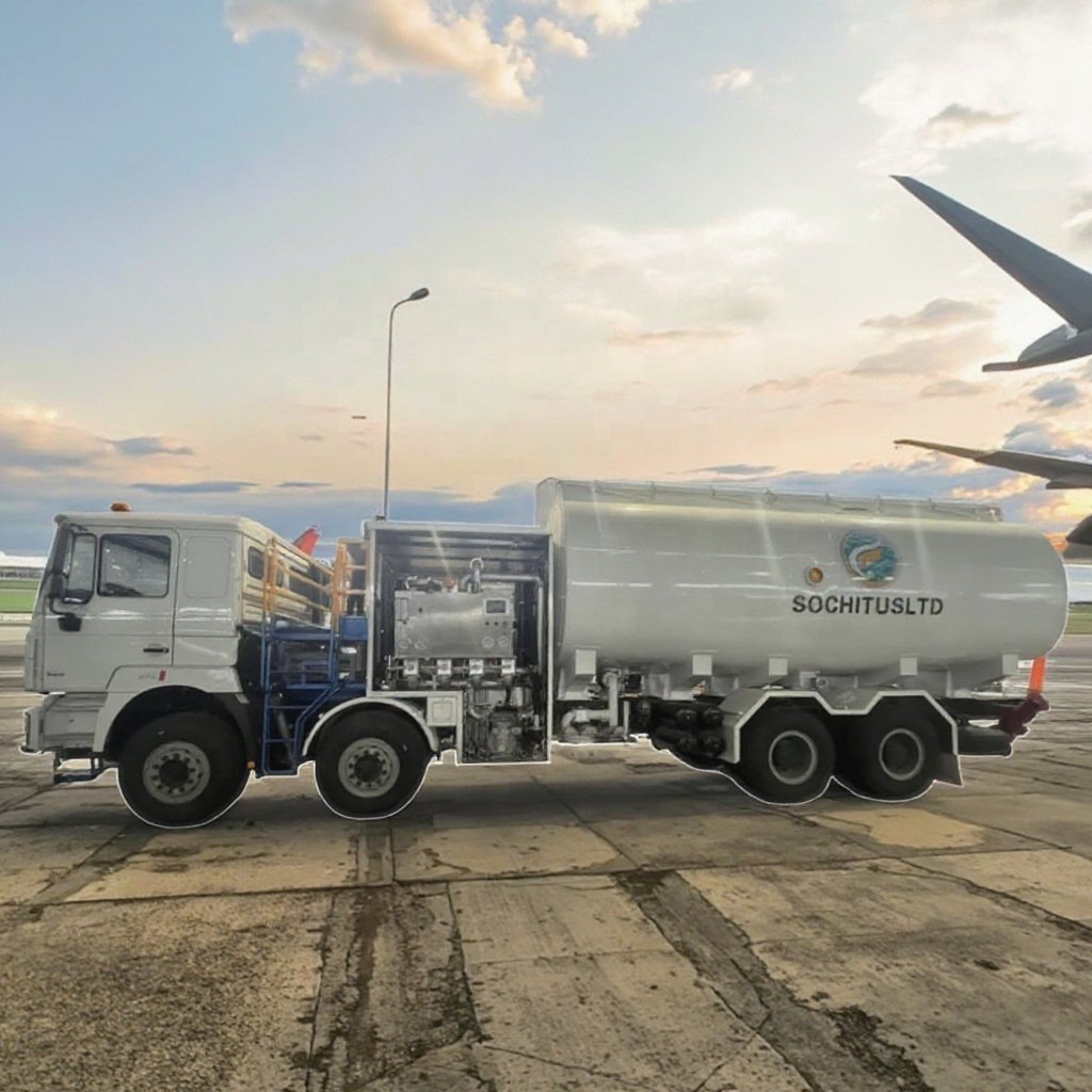 Dongfeng 8x4 340hp 12-Wheel Fuel Tank Truck with 25000 Liters Capacity Aviation Refueling Vehicles for Aircraft
