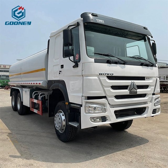 Sinotruck Howo Chassis Used 20000L Heavy Duty 6x4 10 Tires 371 Hp 40 Fuel tank Truck for Sale
