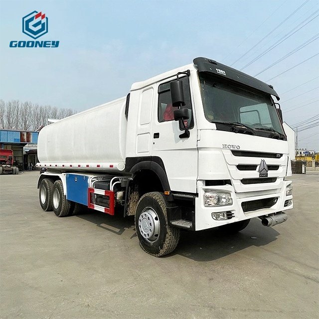 Sinotruck Howo Chassis Used 20000L Heavy Duty 6x4 10 Tires 371 Hp 40 Fuel tank Truck for Sale