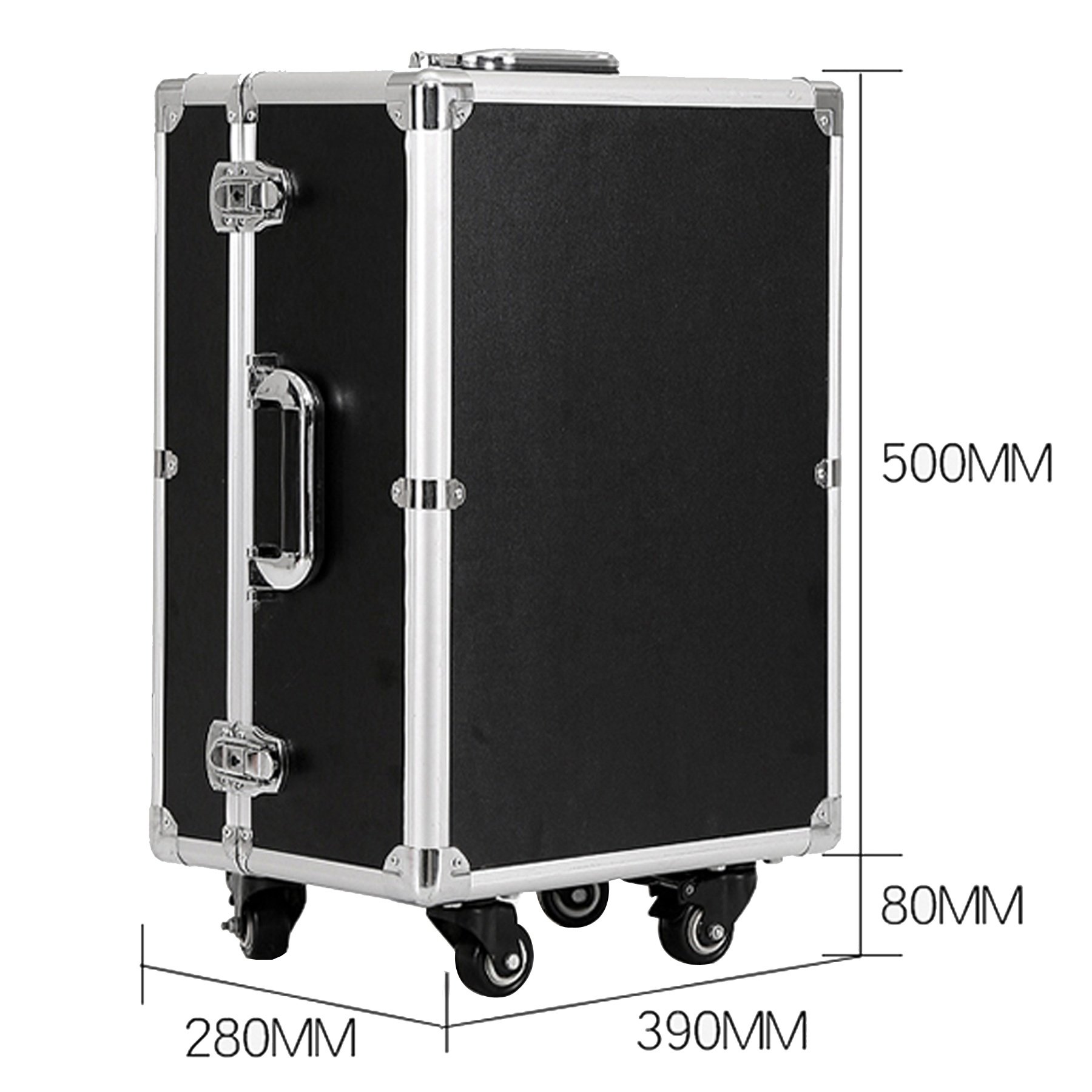 OEM Custom Dimension Aluminum Flight Tools Protective Carrying Case With Handle And Wheels