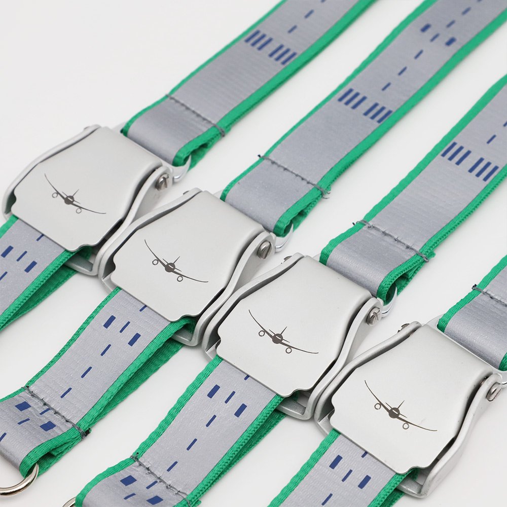 LBR Gift Custom Neon Reflective Silkscreen Printing Polyester Safety Buckle Screen Print Pattern Airbus Aviation Lanyard