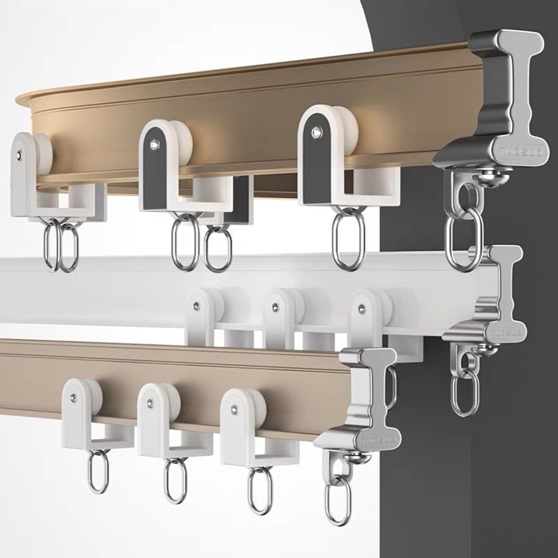 Popular Heavy Duty S Shape Flexible Bendable Curtain Rail Factory China for Bedroom