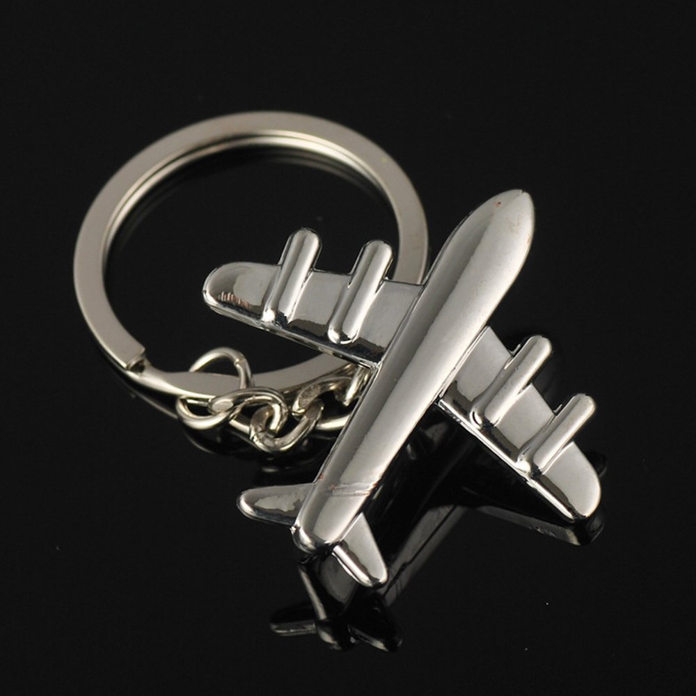 In Stock Metal Aircraft Model Keychain Accessories Alloy Commemorative Gift Airplane Shaped Pendant Keychains