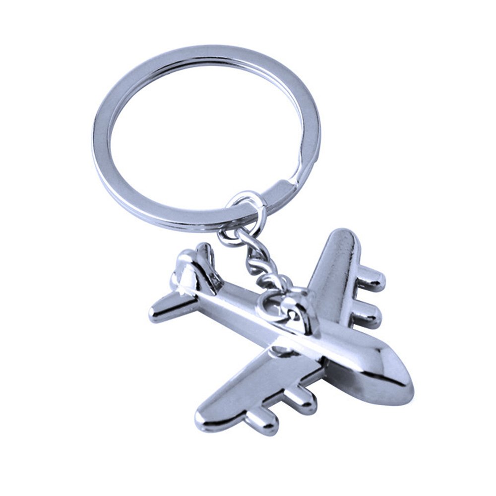 In Stock Metal Aircraft Model Keychain Accessories Alloy Commemorative Gift Airplane Shaped Pendant Keychains