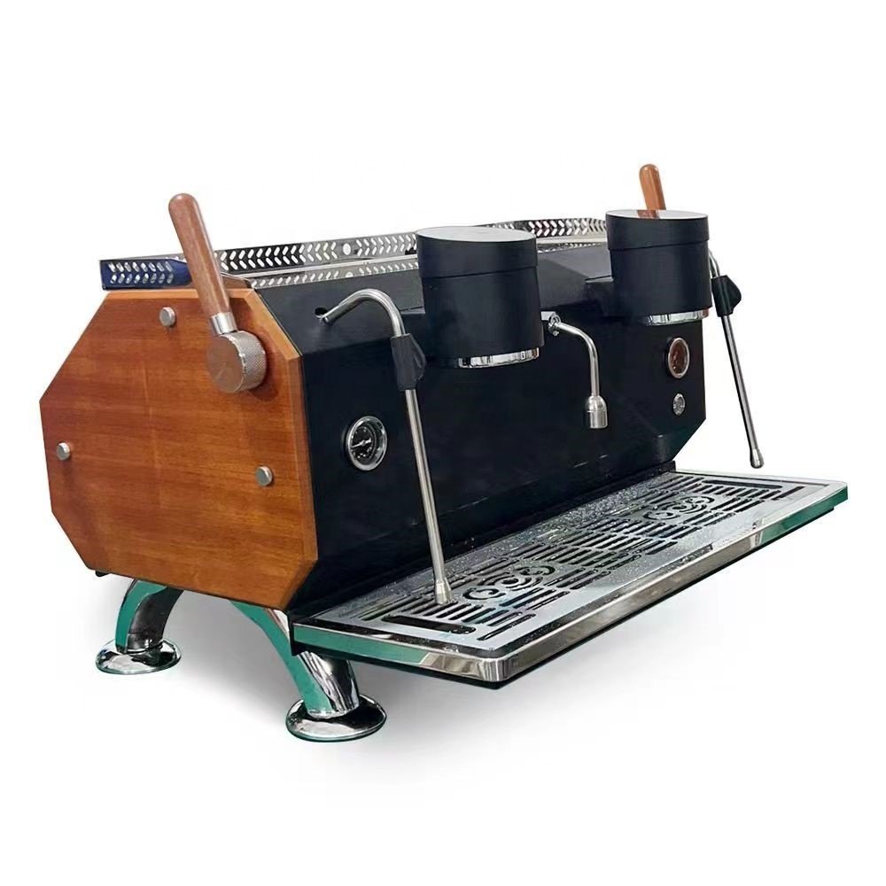 Commercial Semi-automatic Four Boilers Aviation Packaging Box Cafeteras Kahve Makinesi Espresso Coffee Machine