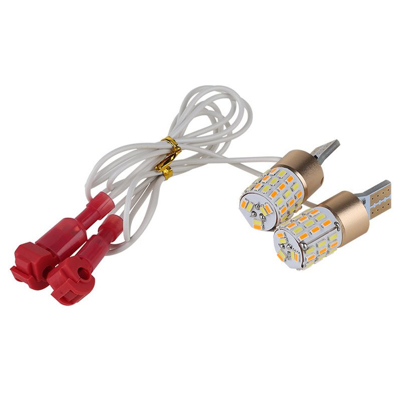 T15 T10 Dual Color Led Motorcycle Canbus Bulb Beam Reversing Driving Lamp Highlight for Motorbike Turn Signal Light Accessories