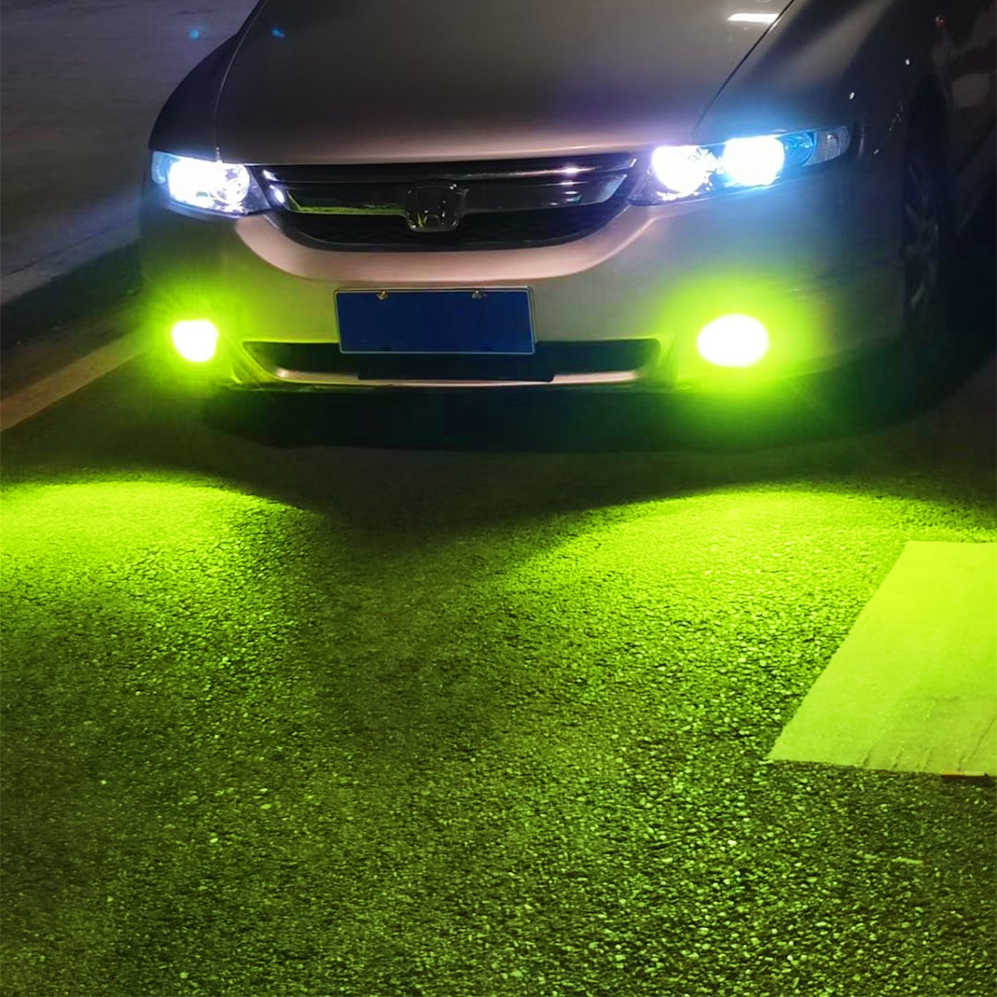 Powersport Accessory Plug and Play Town H11 12V Lemon Green Fog Bulks Hb3 Hb4 3000K Led Heardlights