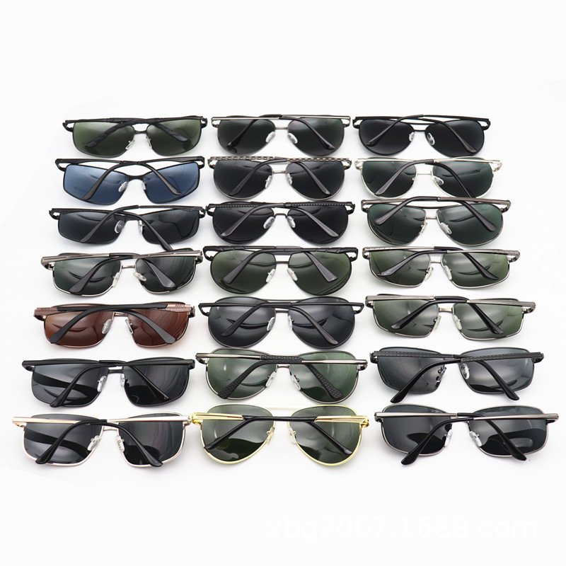 Factory Stock Clearance Classic Aviation Metal Polarized Mens Sunglasses
