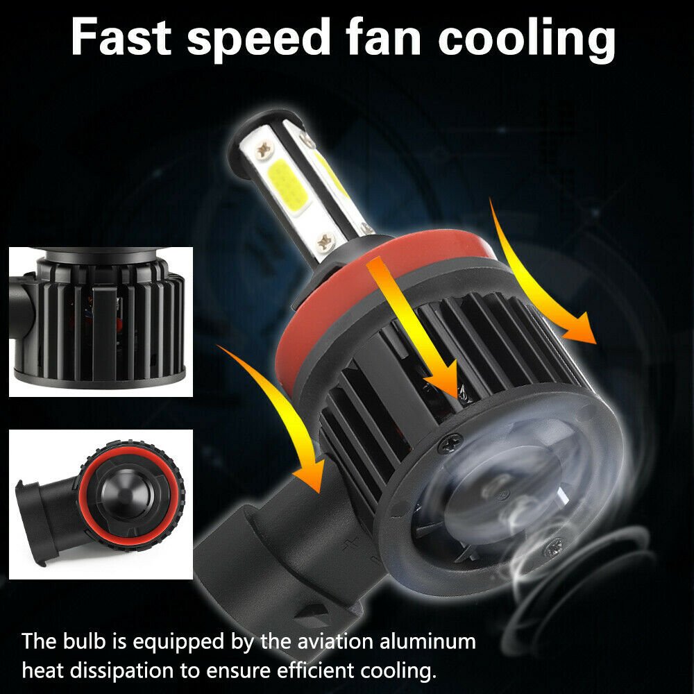 Free Sample Led Car Headlight Bulb Black Accessories Auto Led Headlight Bulbs H11 Interior Led Headlight H11