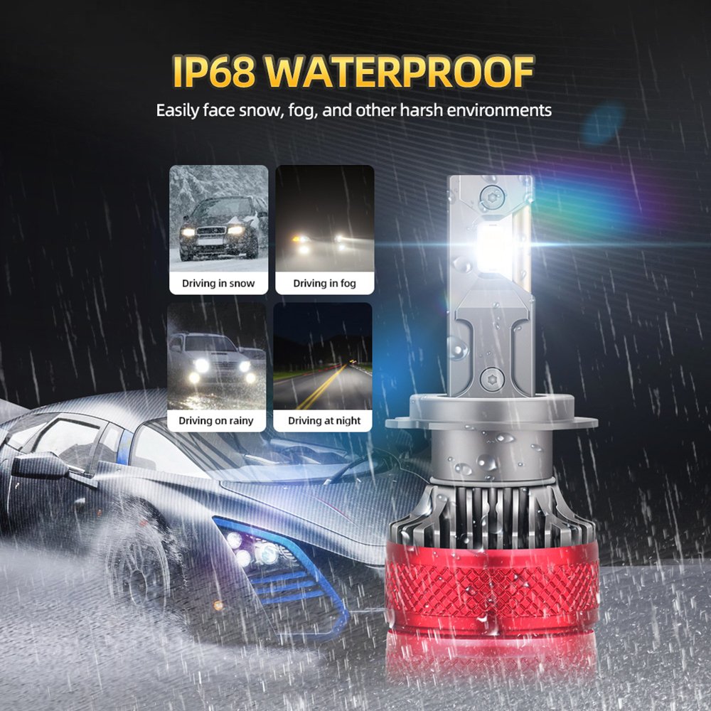 Roadsun P9 H7 120W 6500K Led Canbus Car Lamp With CE FCC RoHS Vehicles Accessories 9005 9006 HB4 HB3 H1 H4 H11 Led Headlight