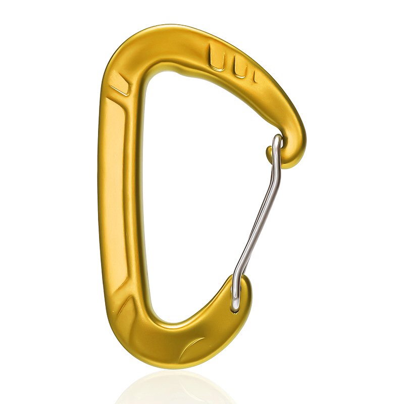 JRSGS Camping Keyring Hammock Clip Wire Gate Carabiner Aluminium Snap Hook 12kN Customized Logo S7803S