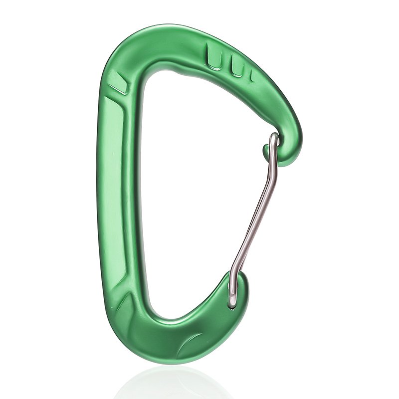 JRSGS Camping Keyring Hammock Clip Wire Gate Carabiner Aluminium Snap Hook 12kN Customized Logo S7803S