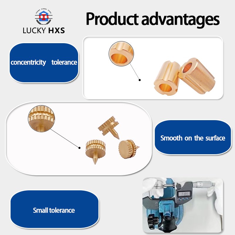 Factory Electroplated Nickel Hardware Processing Copper Sleeve Lathe Machining Part Aviation Connectors CNC Lathe Processing