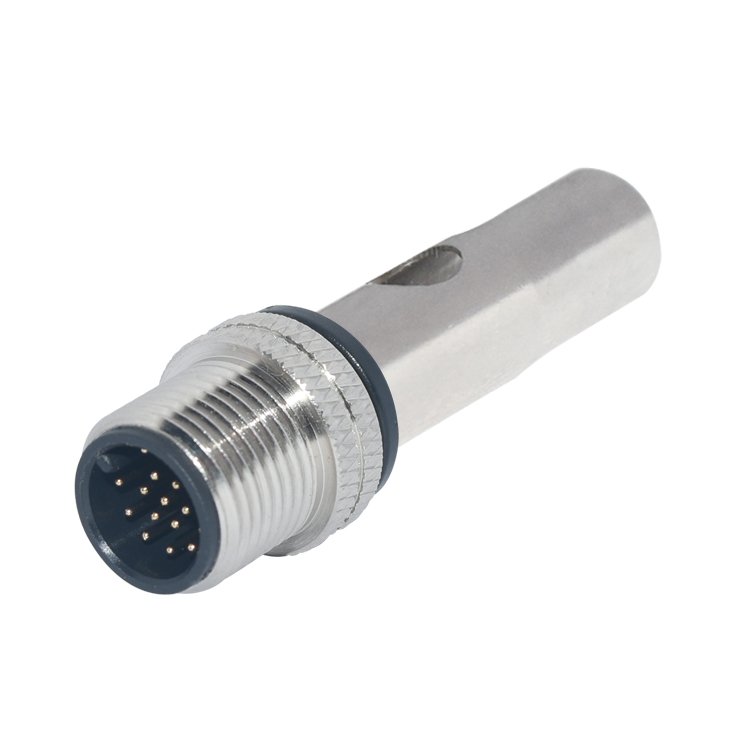 Signal M12 Male Female Connector for Over-molding Aviation Accessory With Shield 3Pin 4Pin 5Pin 8Pin 12Pin 17Pin Waterproof IP67