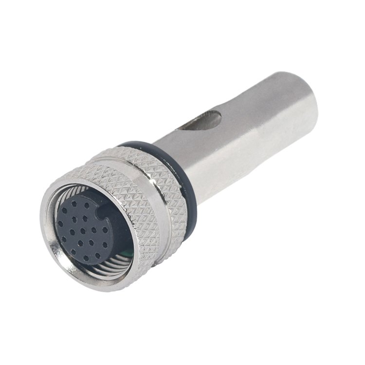 Signal M12 Male Female Connector for Over-molding Aviation Accessory With Shield 3Pin 4Pin 5Pin 8Pin 12Pin 17Pin Waterproof IP67