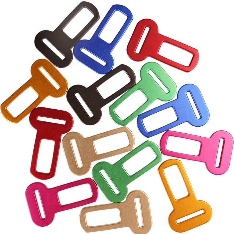 Aluminum Alloy Car Safty Belt Buckle Dog Rope Accessory Lock Metal Seat Belt Buckle