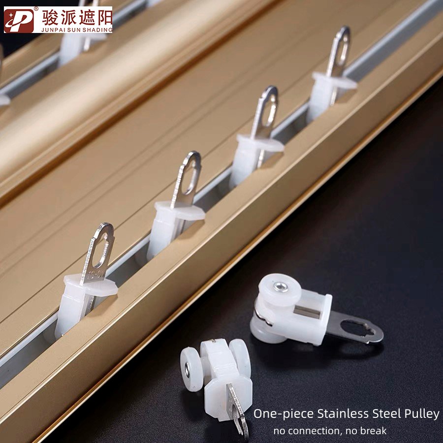 China Metal Double Ceiling Mount Curtain Rail Track Aluminum Material for Bay Windows Home Office Use Model Number Accessories