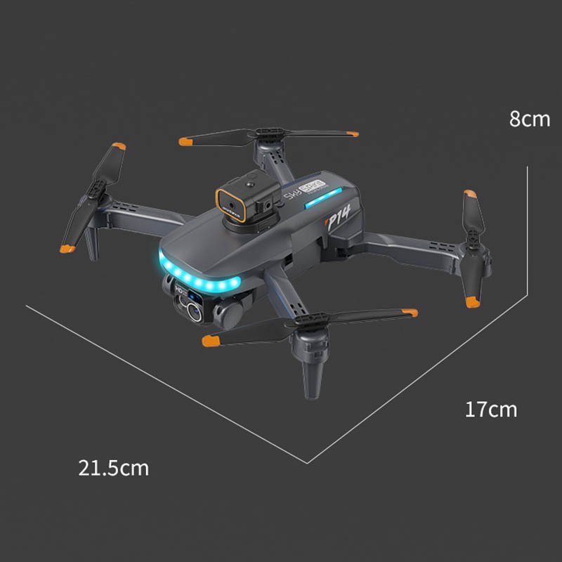 The new P14 folding obstacle avoidance UAV 4K HD aerial photography aircraft dual-camera model remote control aircraft
