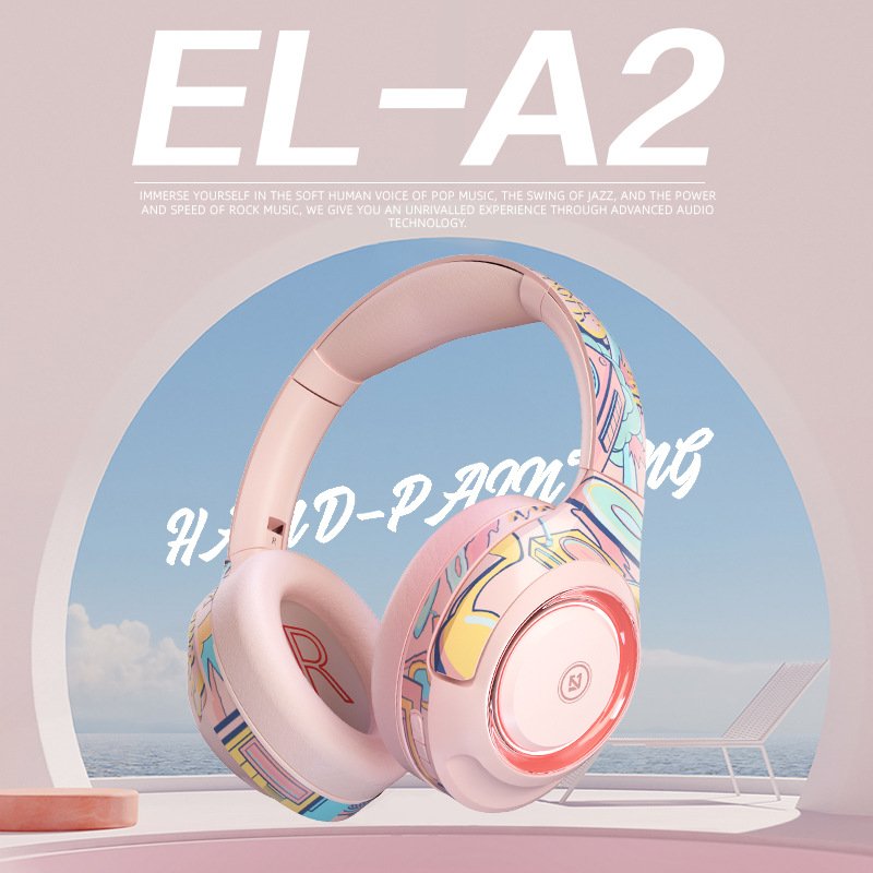 High Quality Fitness Anc Wireless Gaming Headphone El-a2 Low Latency Hifi Stereo Bass Headset for Ps4 Ps5 Laptop Tablet