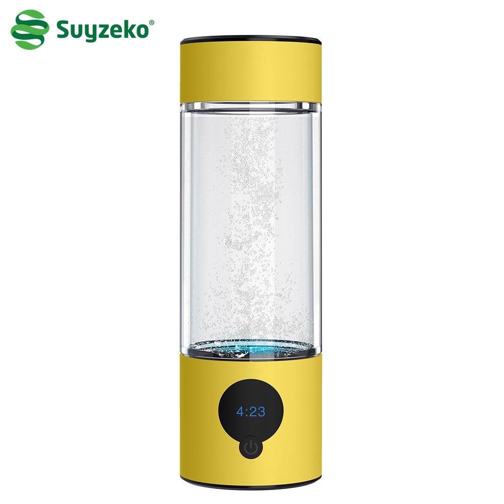 Suyzeko Factory Portable 3 in 1 Magnetic Charging SPE PEM Gray Blue pink Red Gold Hydrogen Water Generator Bottle5000ppb 6000ppb