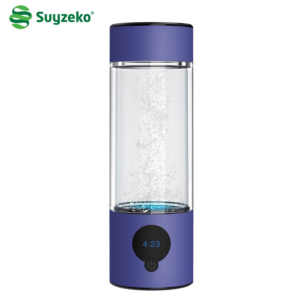 Suyzeko Factory Portable 3 in 1 Magnetic Charging SPE PEM Gray Blue pink Red Gold Hydrogen Water Generator Bottle5000ppb 6000ppb