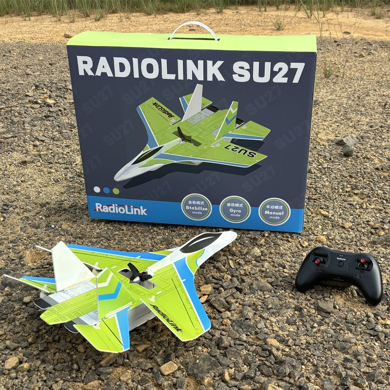 Radiolink SU27 Fighter RC Plane Radio Controlled Airplane(RTF) 4000KV Brushless Motor Fixed Wing Gyroscope Assist For Beginners