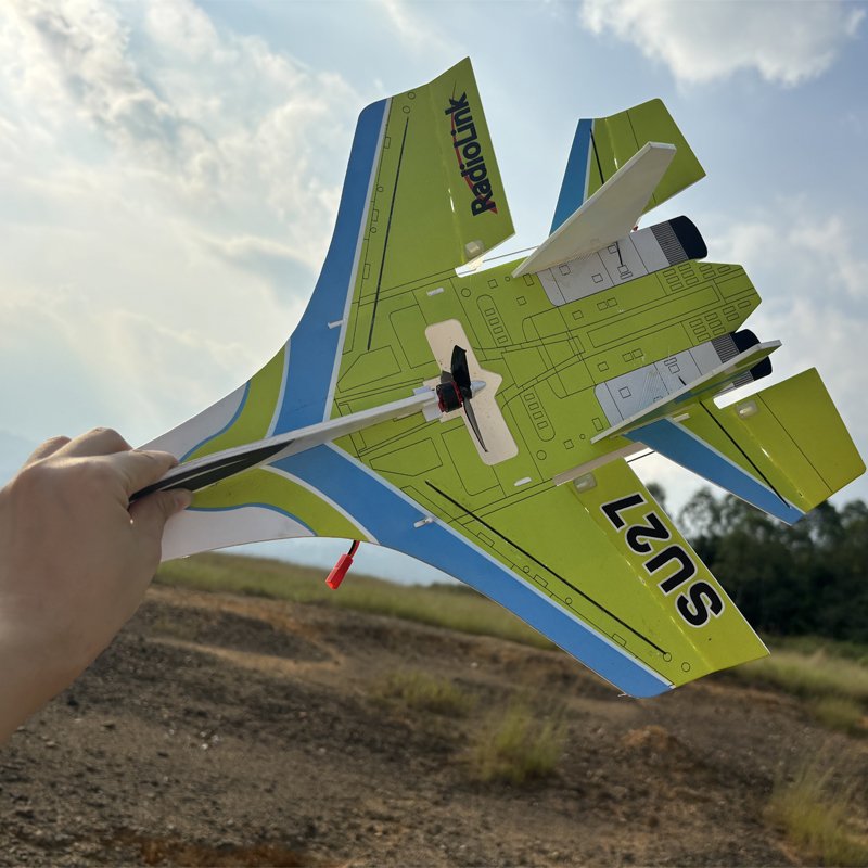 Radiolink SU27 Fighter RC Plane Radio Controlled Airplane(RTF) 4000KV Brushless Motor Fixed Wing Gyroscope Assist For Beginners