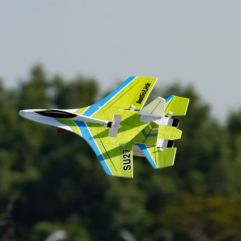 Radiolink SU27 Fighter RC Plane Radio Controlled Airplane(RTF) 4000KV Brushless Motor Fixed Wing Gyroscope Assist For Beginners