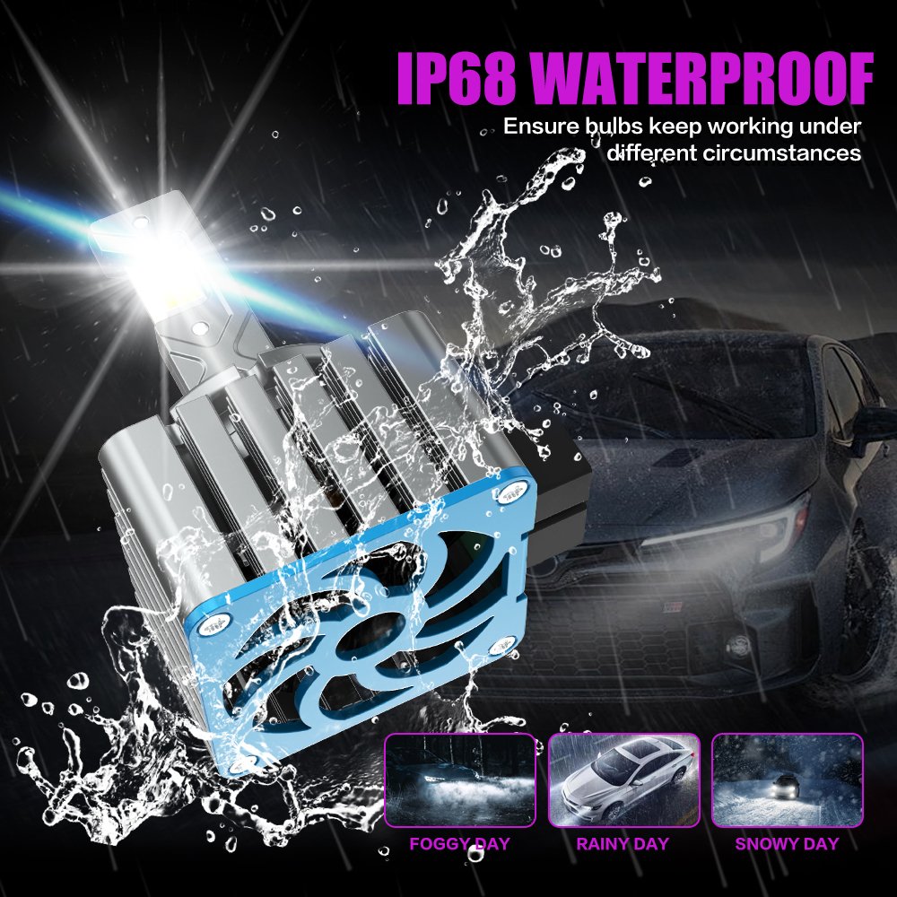 X-7SEVEN Replacement Headlamp HID Xenon Light D1S Headlamps Kit Xenon Bulbs Headlight Car Hid Xenon Headlights D1S D3S D8S 6500K
