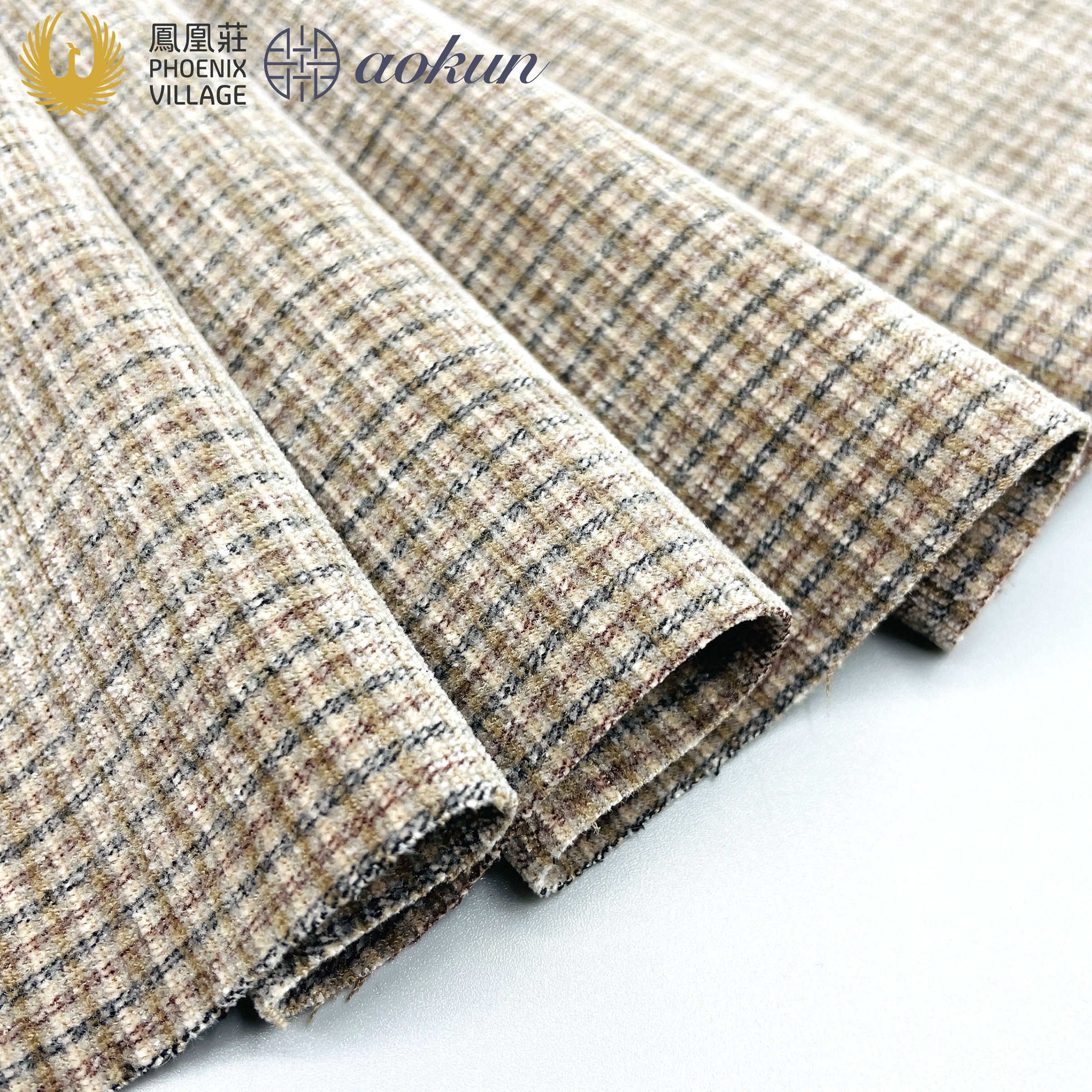 Chenille Fabric 97% Polyester 3% Spandex Super Soft Warm Stripe Chenille Woven Yarn Dyed Fabric for Fall and Winter Cloth