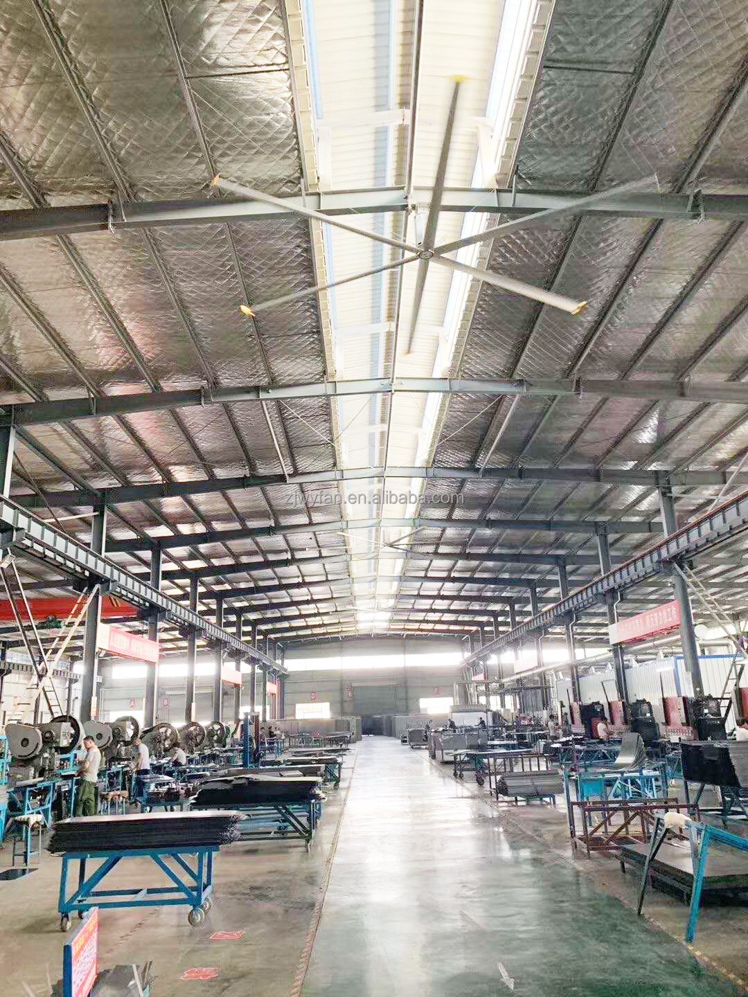 WEIYU 22FT Electric Slient Industrial Fan Energy Saving Factory-use Large Ceiling Fan With Gearbox Motor