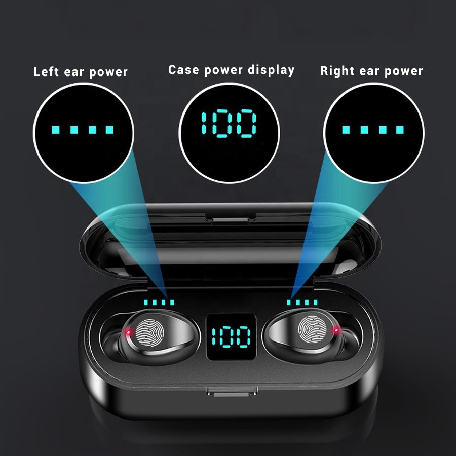 F9-34 Tws Earbuds Earphone&headphone&accessories F9 Earbuds Audifonos Earphone Free Sample for xiaomi huawei iphone Phone